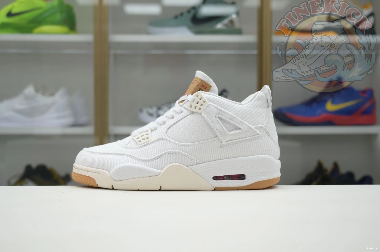 white Jordan Air Jordan tag) 4 levis (levis 0814